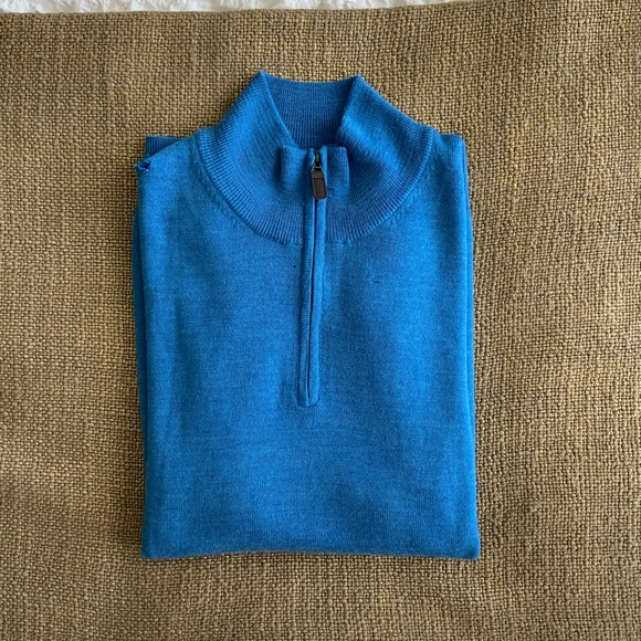 Jos. A. Bank Zip up Mens Medium Sweater - Picture 9 of 9